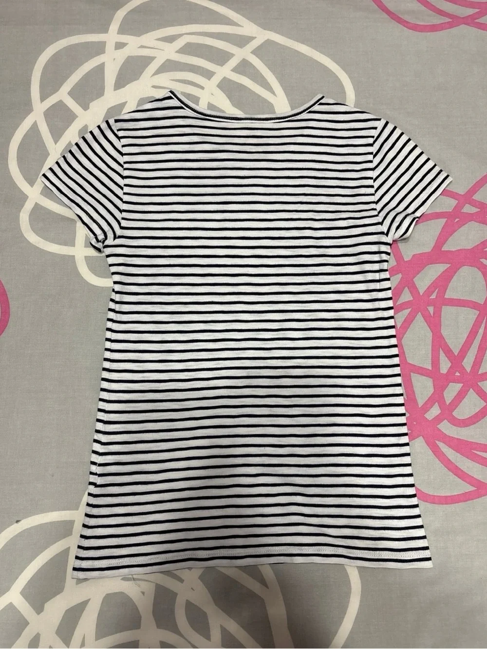 J.Crew Studio Crew Black and White Striped Short Sleeve Tee